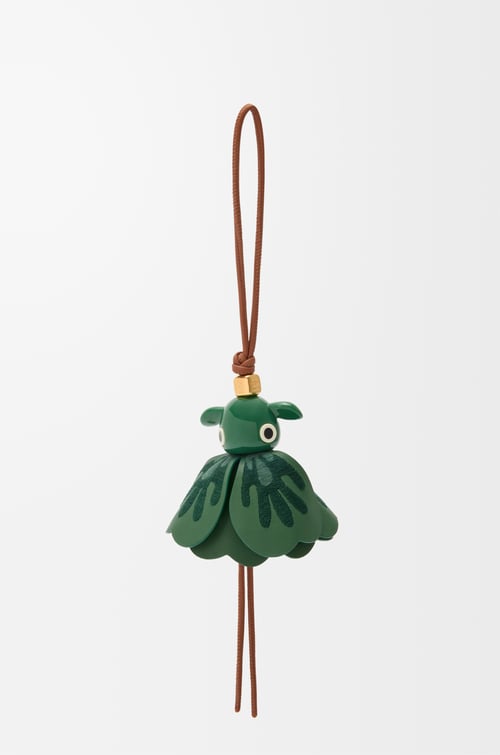 LOEWE Lucky Puzz charm Tan/Dark Green